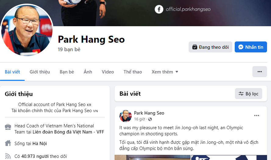 Động thái "phũ phàng" của loạt cầu thủ với HLV Park Hang Seo khi được thầy kết bạn trên Facebook-1