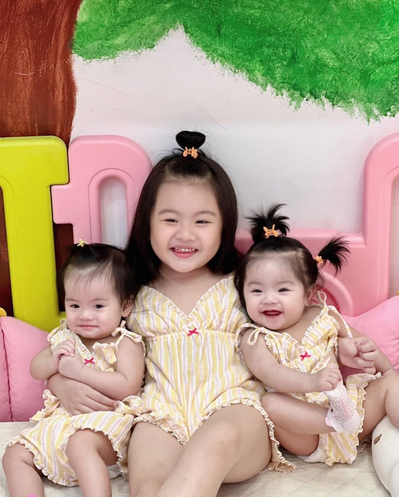 Nhìn 3 con gái dễ thương của Vân Trang, Lê Phương quyết sinh con thứ 3, đặt luôn tên độc lạ-7
