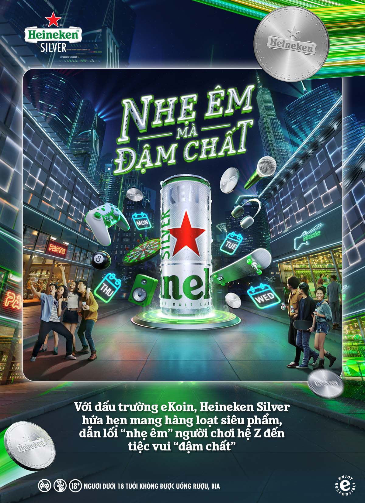 Đấu trường eKoin từ Heineken Silver chiêu mộ cao thủ với loạt quà thời thượng-3