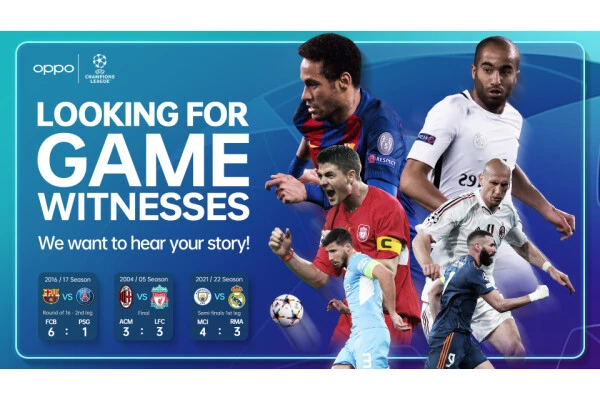 OPPO công bố 3 trận đấu truyền cảm hứng nhất của UEFA Champions League do người hâm mộ bình chọn-cover-img