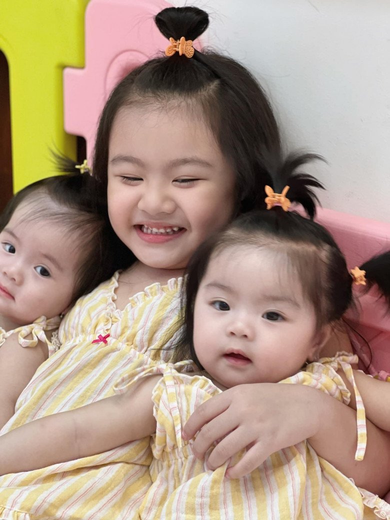 Nhìn 3 con gái dễ thương của Vân Trang, Lê Phương quyết sinh con thứ 3, đặt luôn tên độc lạ-3
