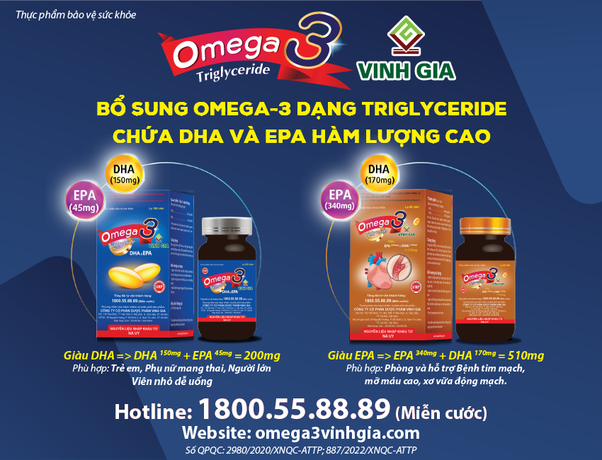 Hỗ trợ tăng cường sức khỏe người trung và cao tuổi nên dùng Omega-3 hay Omega-3,6,9?-3