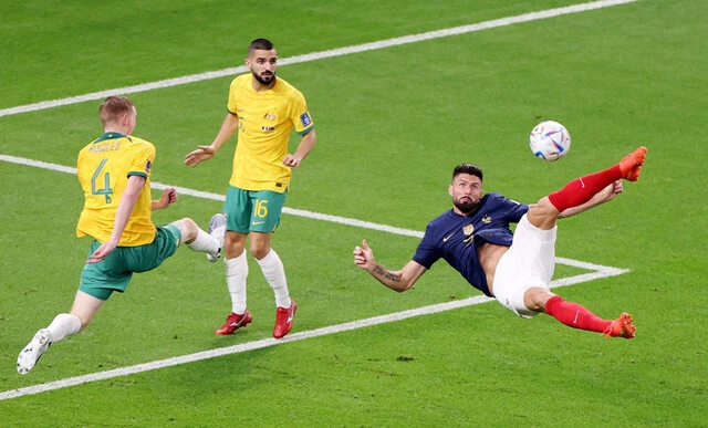 Giroud lập cú đúp, Pháp thắng ngược trước Australia-cover-img