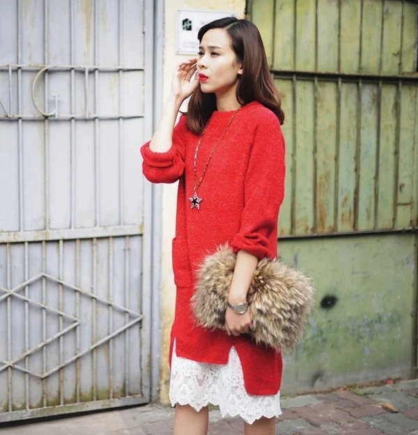 Cách chọn áo len mỏng để xuống phố mùa thu xinh như Khả Ngân, Lưu Hương Giang-2