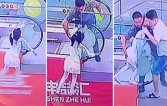 Người đàn ông Trung Quốc cứu bé gái khỏi thang cuốn, bị buộc tội "bàn tay không đứng đắn"-cover-img