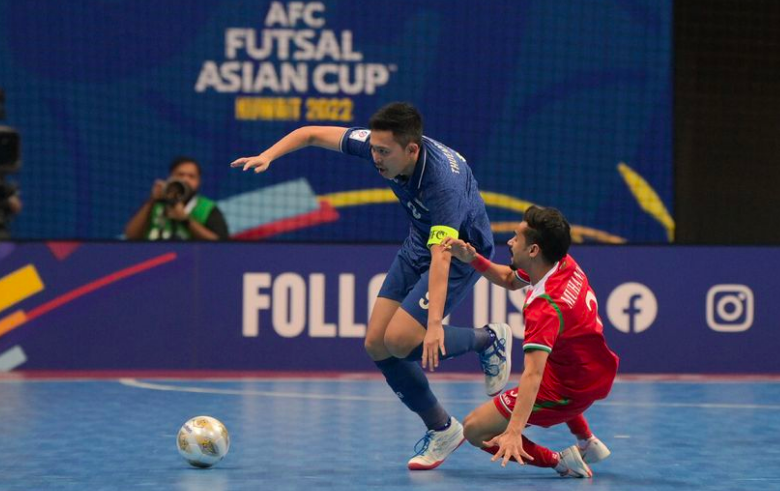 Thắng tưng bừng Oman, Thái Lan vào tứ kết giải futsal châu Á-1