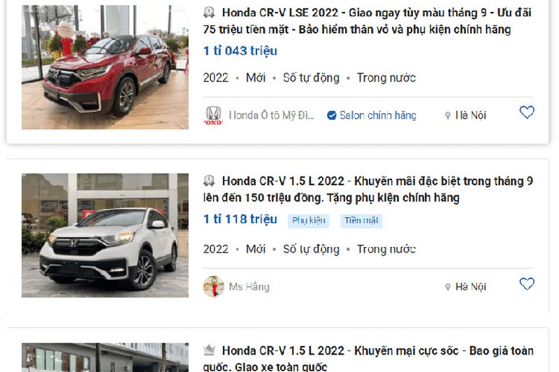 Đại lý Việt dọn kho Honda CR-V, mạnh tay giảm tới 150 triệu đồng-2