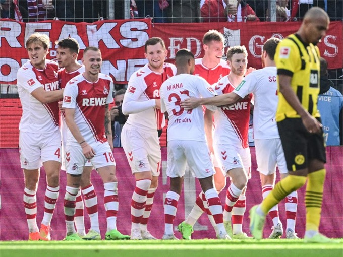 Thua ngược Cologne, Dortmund lỡ thời cơ chiếm ngôi đầu Bundesliga-1