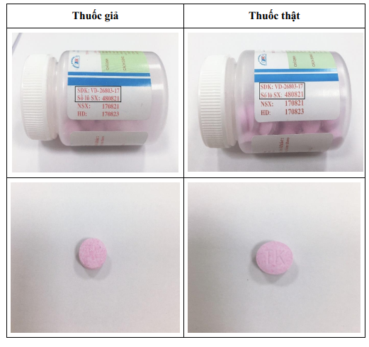 Bộ Y tế cảnh báo mẫu thuốc Ophazidon giả-6