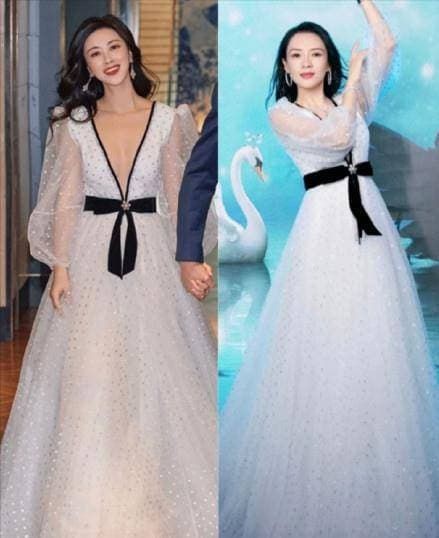 Một chiếc váy hai mỹ nhân cùng mặc: Vương Tử Văn khí chất hơn Triệu Lệ Dĩnh, Dương Tử và Lý Thấm bất phân thắng bại-13
