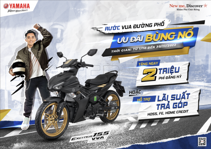 Yamaha Exciter 155 VVA tung ưu đãi cực khủng thu hút khách Việt, khiến Honda Winner X ‘ngẩn ngơ’-1