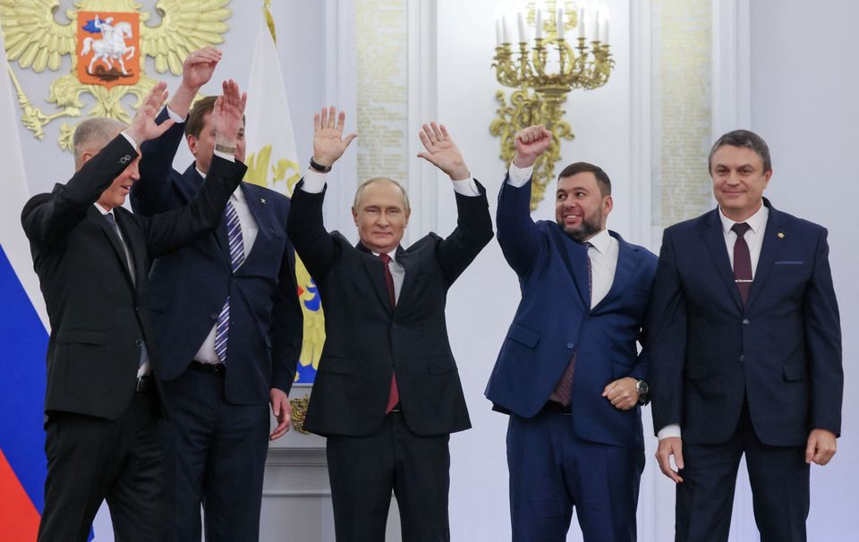 Tổng thống Putin tuyên bố sáp nhập 4 vùng lãnh thổ Ukraina-1